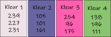 kleuren les 101
