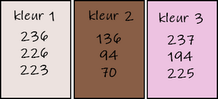 kleuren les 118
