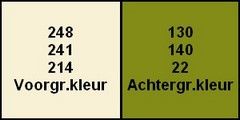 Kleurenpalet les 13