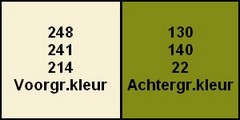 Kleurenpalet les 13