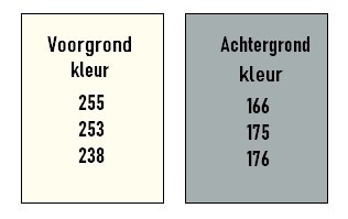 Kleurenpalet les 39