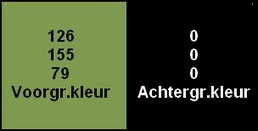 Kleuren Green and black