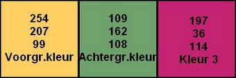 kleuren Angelique