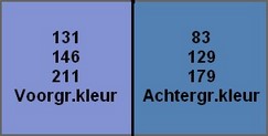 kleuren Le lac