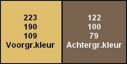 kleuren souvenirs