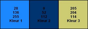 kleurenpalet 25 januari 2017