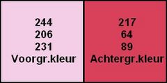 Kleurenpalet 26 juli 2017