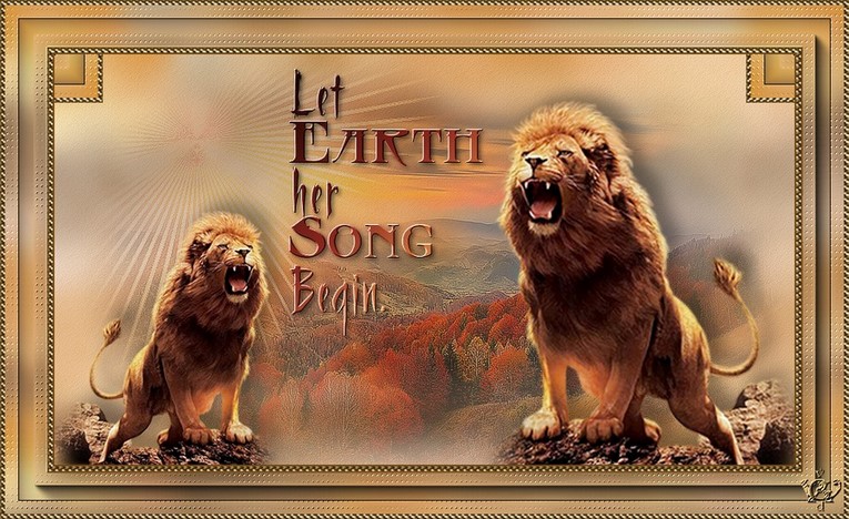 Let Earth her song begin