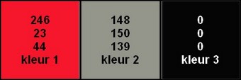 kleuren Red Black