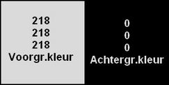 Kleurenpalet zwart wit