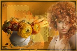 Femme au Bouquet