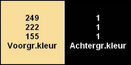 kleuren Bonne et horeusse