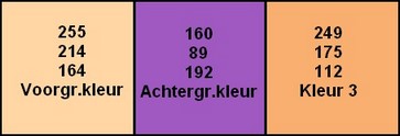 kleuren Caroline