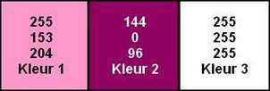Kleuren valentine