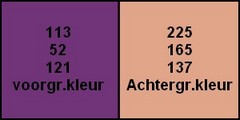 Kleurenpalet isoline