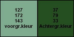 Kleurenpalet Jeux de jambes