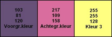 Kleurenpalet Johanna