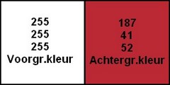 Kleurenpalet Joyeux Noel