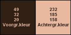 Kleeurenpalet