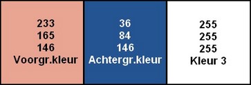 Kleurenpalet Masquarade