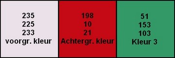 Kleurenpalet Merry Christmas