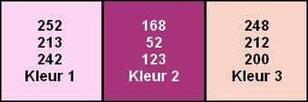 kleuren Sabine