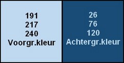 Kleurenpalet Marie