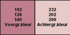 Kleurenpalet Shona