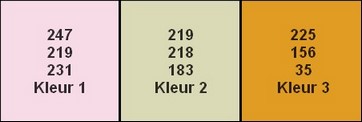 kleuren Lize